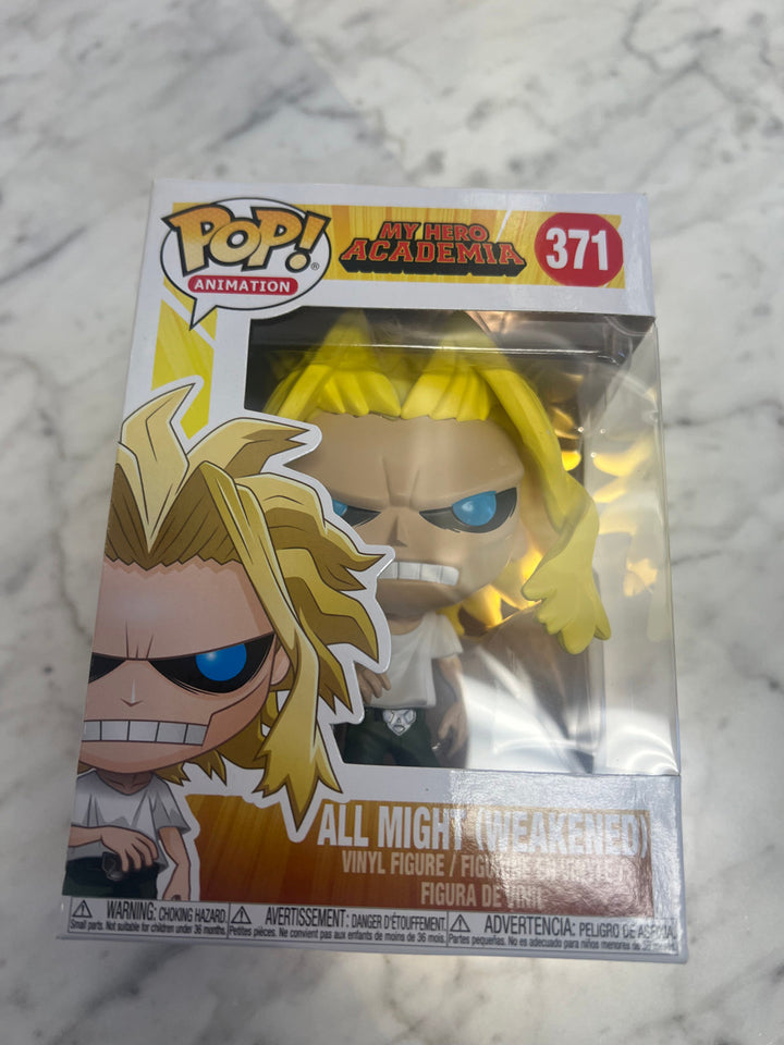 Funko Pop! All Might Weakened My Hero Academia Series MHA Anime Pop IN STOCK 371