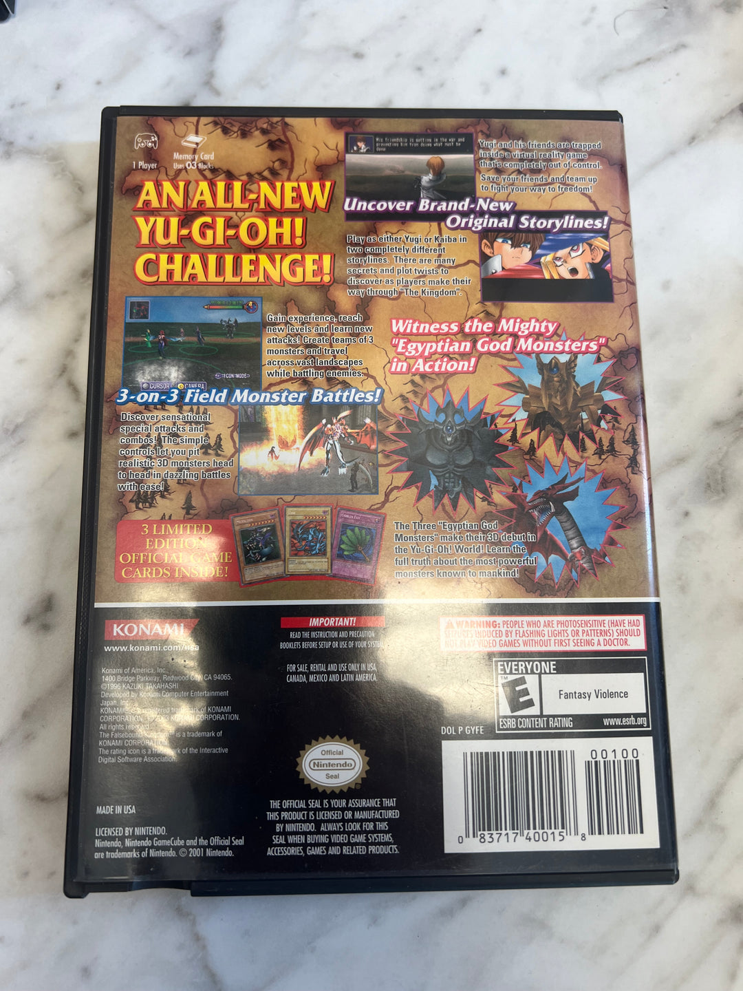 yugioh falsebound kingdom cards Yu-Gi-Oh! The Falsebound Kingdom Nintendo Gamecube Case/Artwork Only N – Core Gaming