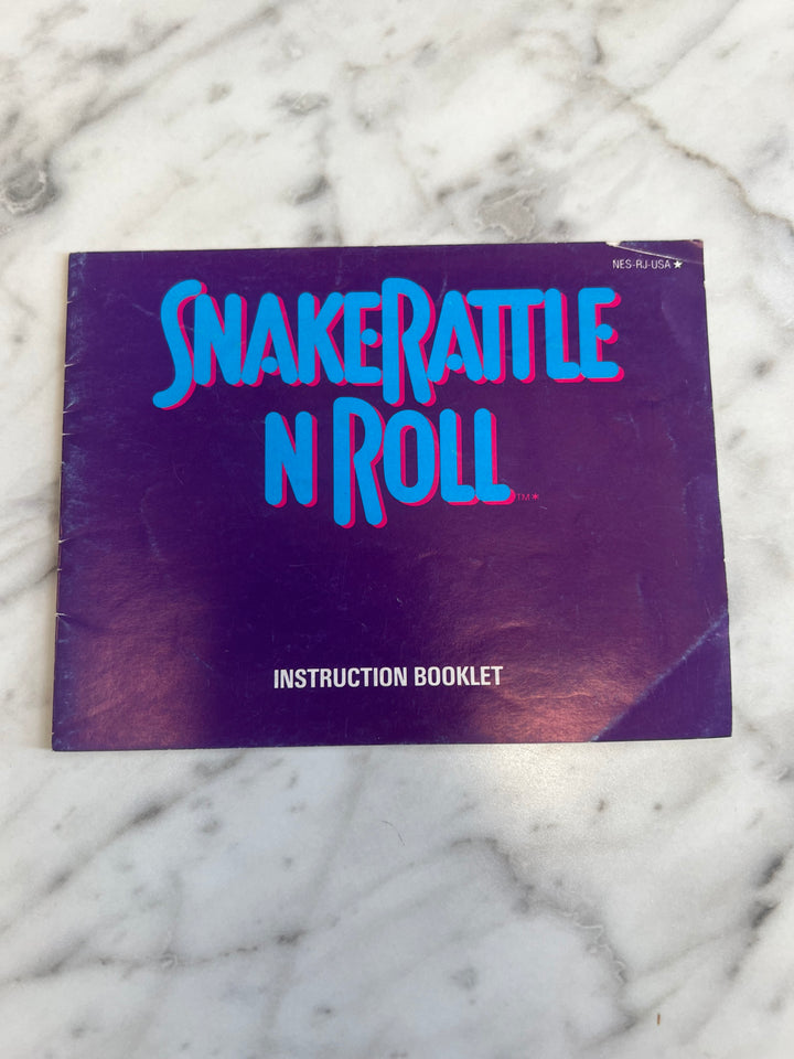 Snake Rattle n Roll for Nintendo Entertainment System NES Instruction Booklet Manual Only MO82924