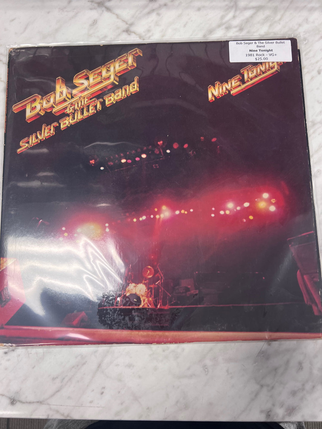 Bob Seger and the Silver Bullet Band - Nine Tonight (VG+) Condition Vinyl BOS91125