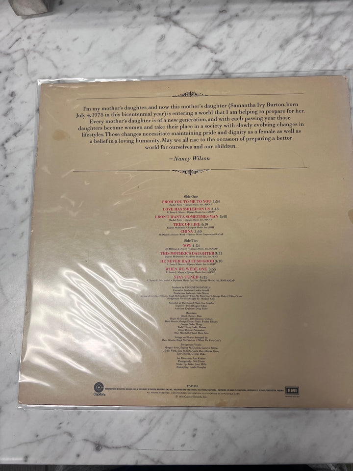 Nancy Wilson - This Mother's Daughter (VG+) Condition Vinyl BOS91125