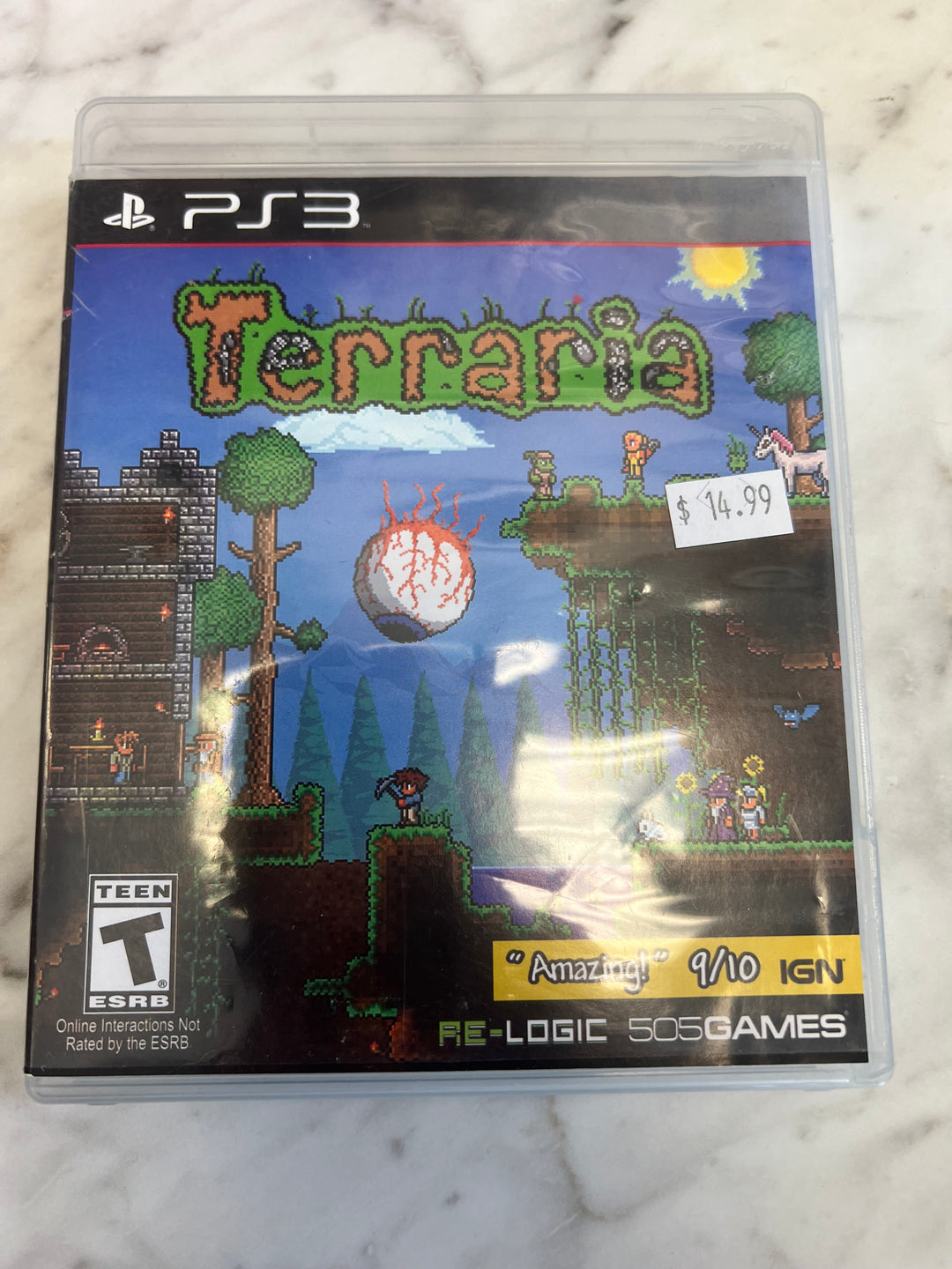 Terraria PS3 Playstation 3 Case and Manual Only No Game         DO61624