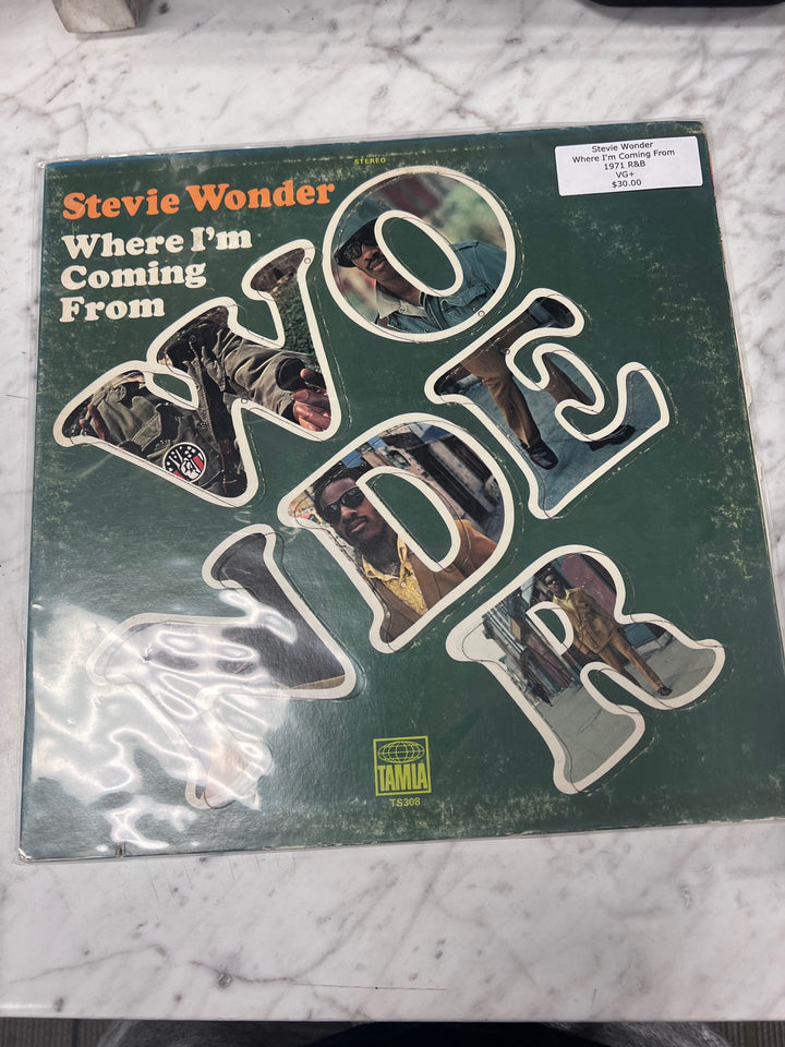 Stevie Wonder - Where I'm Coming From (VG+) Condition Vinyl BOS91125