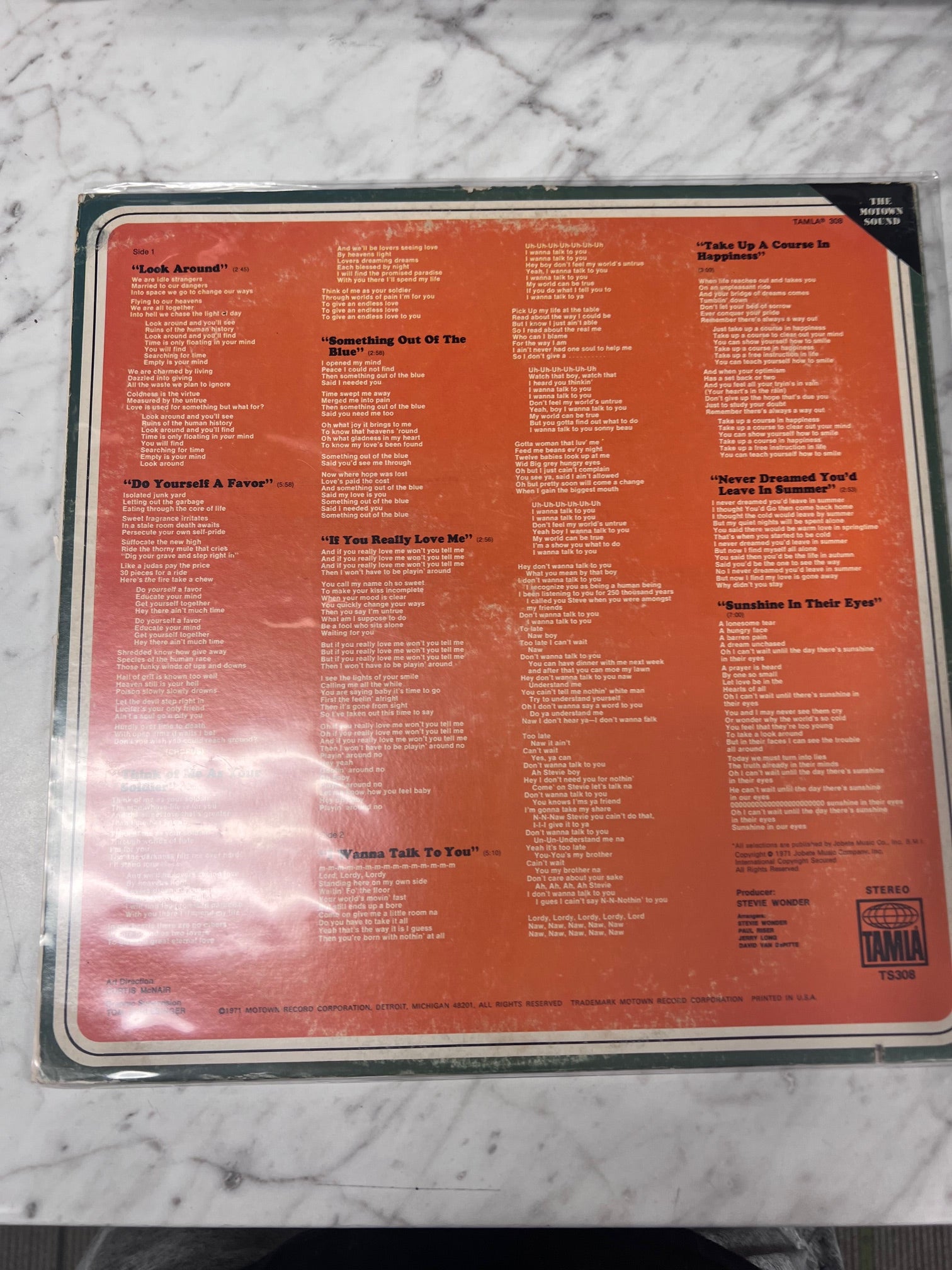 Stevie Wonder - Where I'm Coming From (VG+) Condition Vinyl