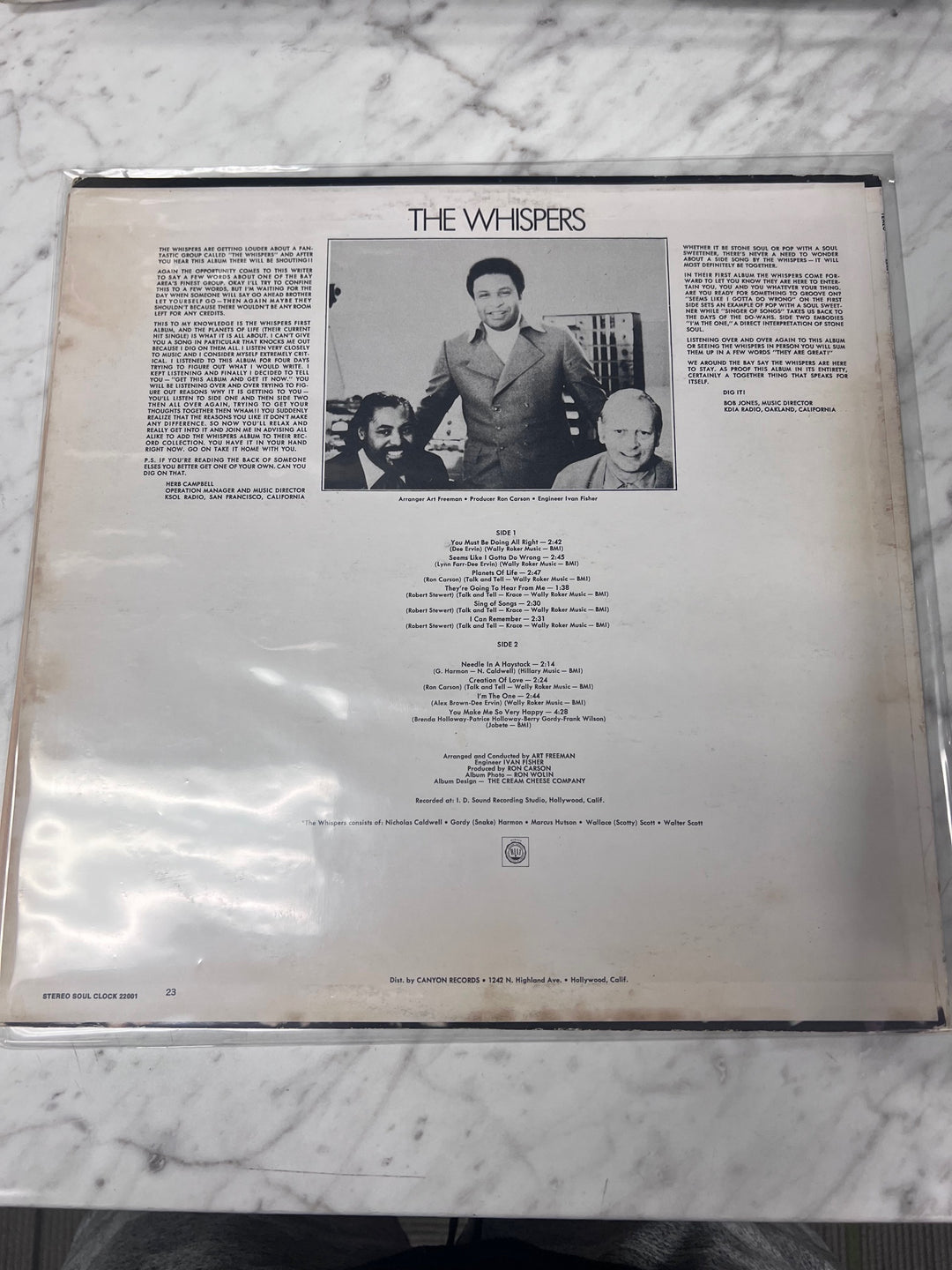 The Whispers - Planets of Life (NM) Condition Vinyl BOS91125