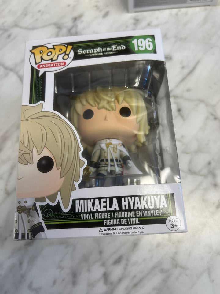 Mikaela Hyakuya Funko Pop #196 Seraph Of The End Vampire Reign Good Condition!