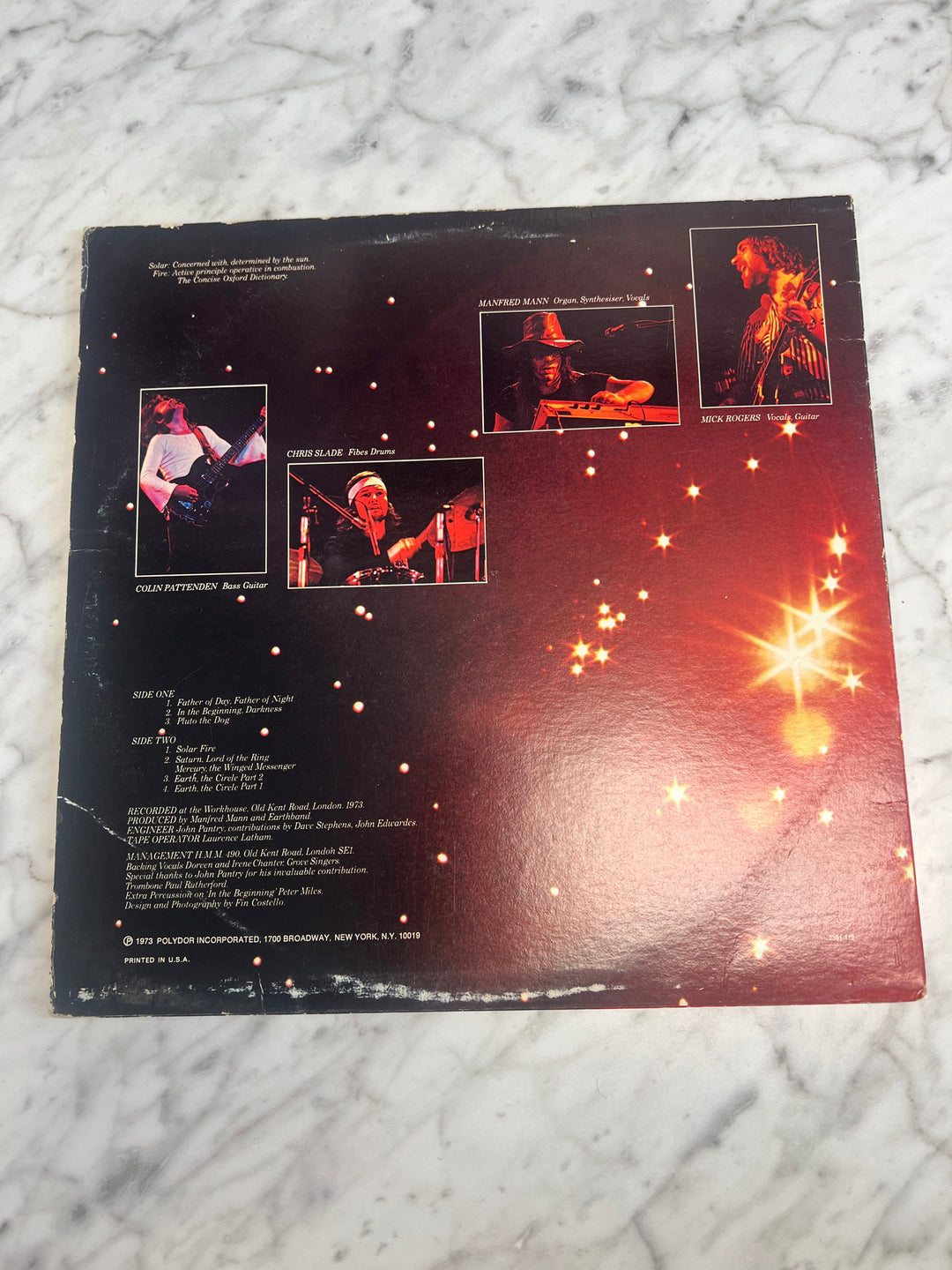 Manfred Mann's Earth Band - Solar Fire Vinyl Record VR112724