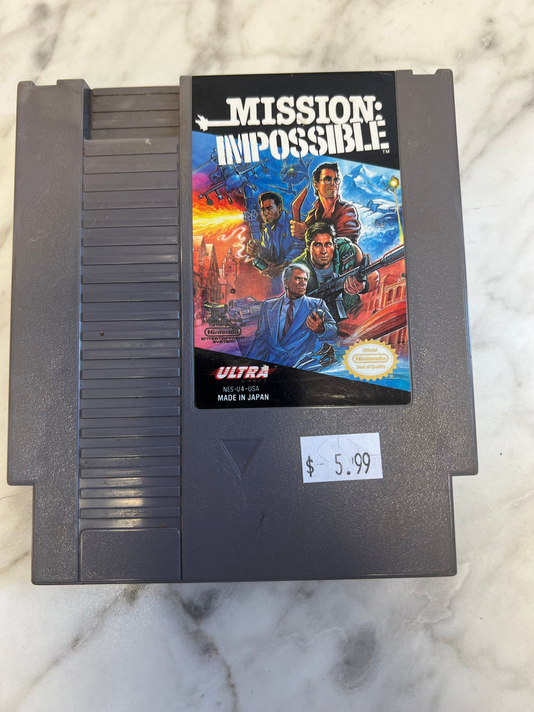 Mission: Impossible for Nintendo Entertainment System NES Cart Only Tested and working        DO61824