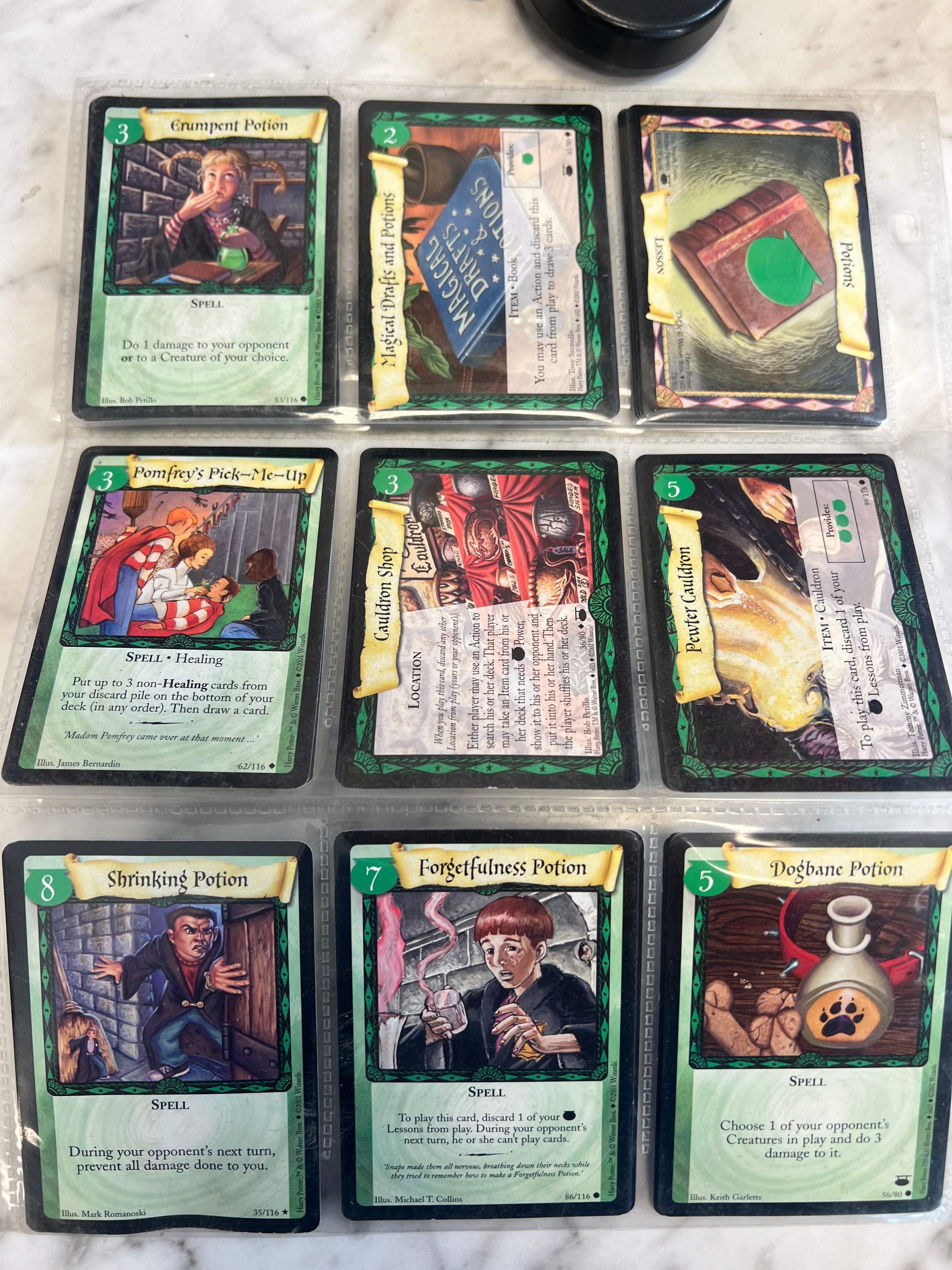 Harry hot Potter Trading Card Game Lot