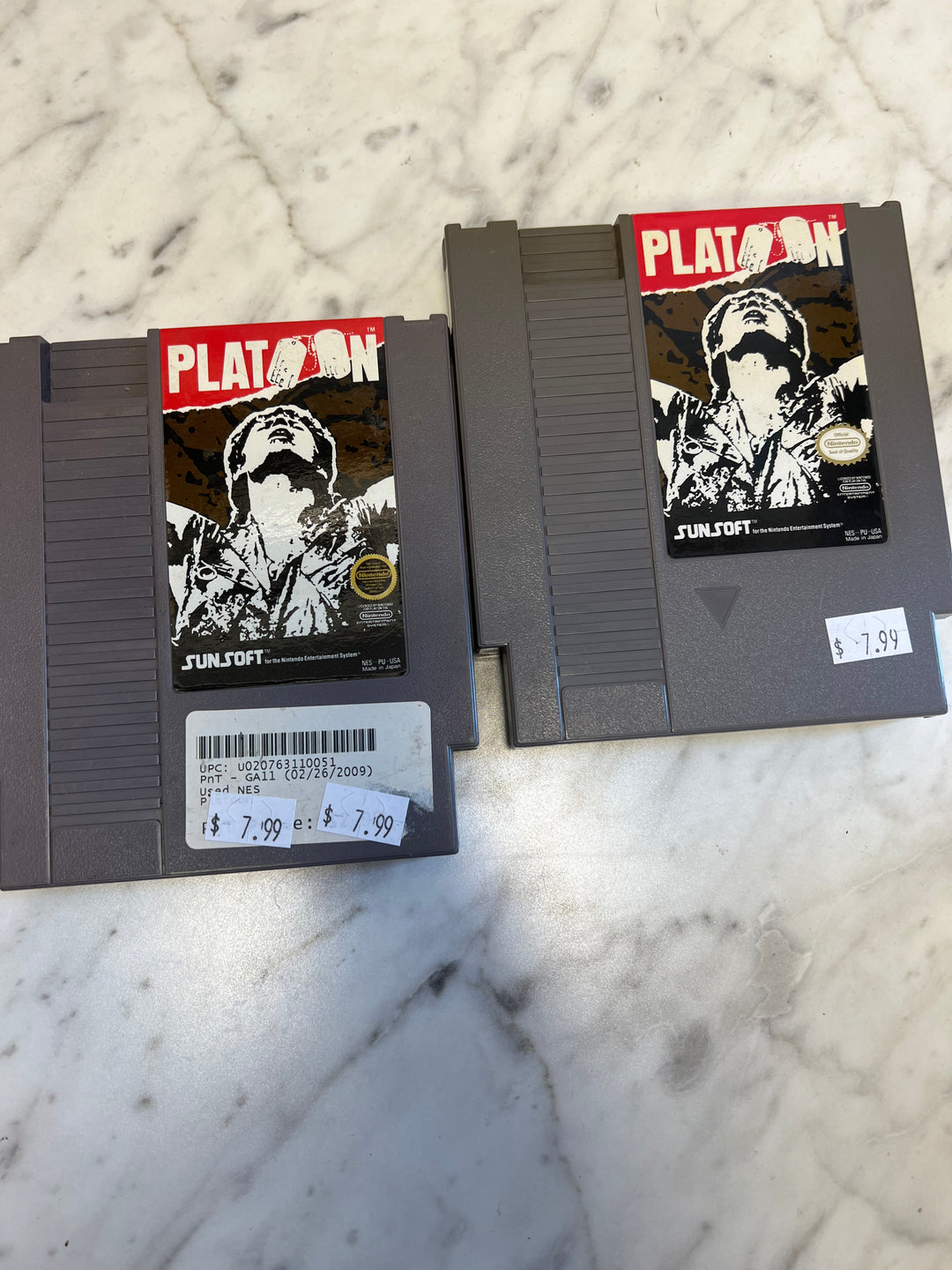 Platoon for Nintendo Entertainment System NES Cart Only Tested and working        DO61824