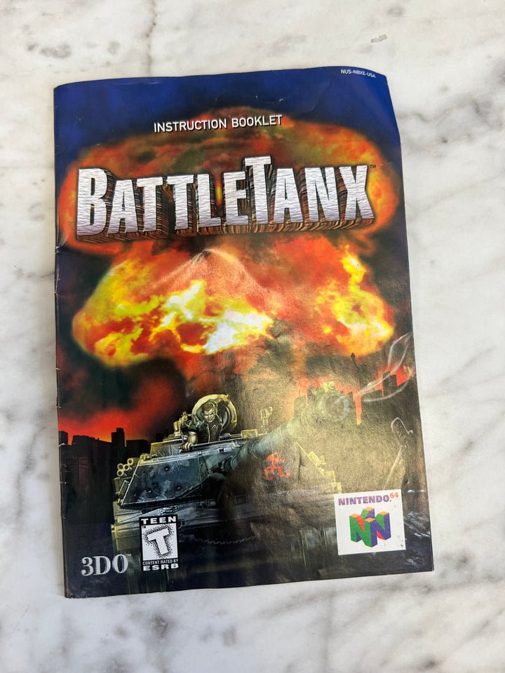 Battletanx for Nintendo 64 N64 Manual Only No Game DU9124