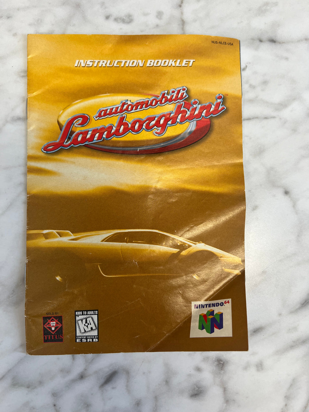 Automobili Lamborghini for Nintendo 64 N64 Manual Only No Game DU9124