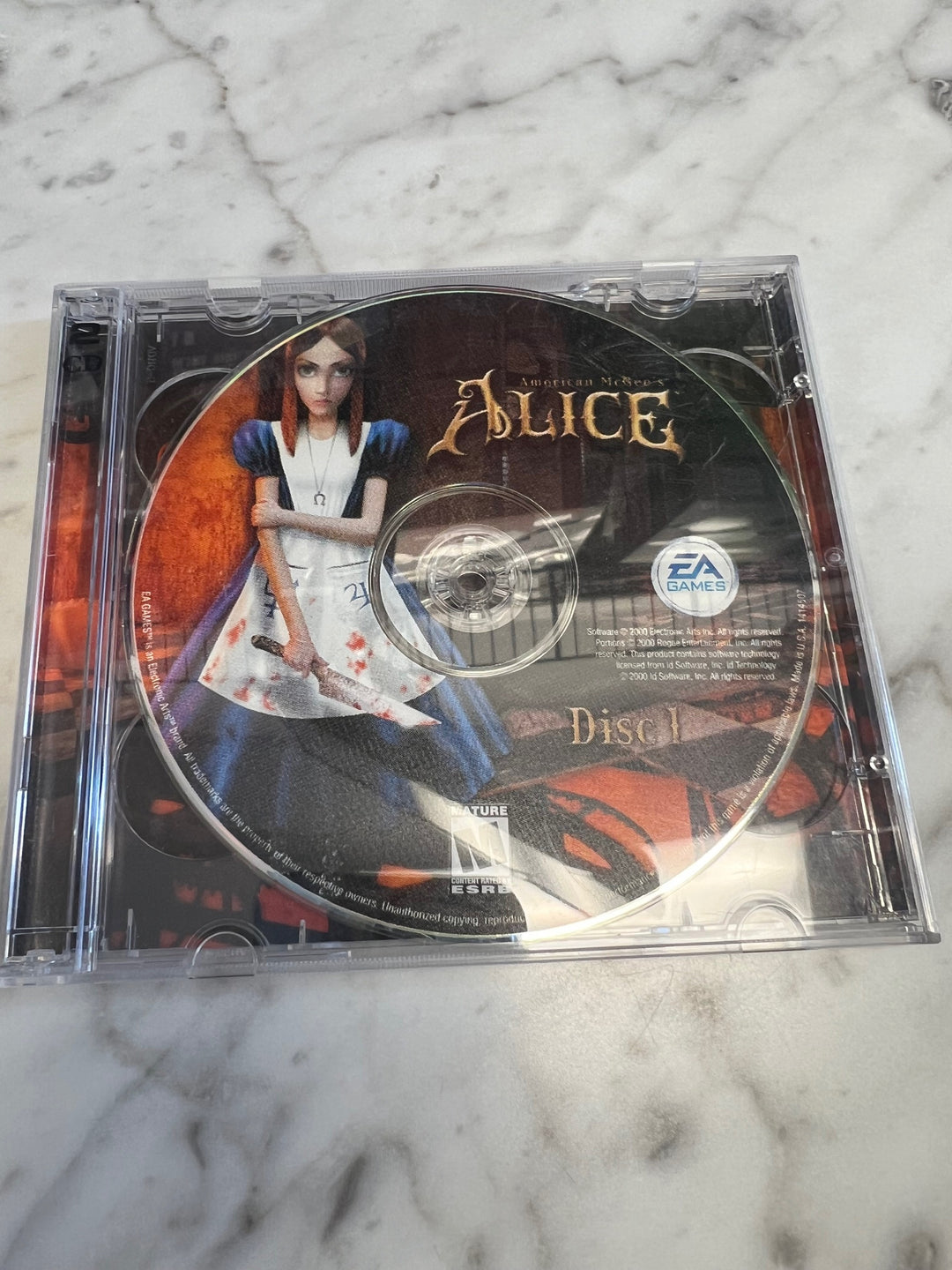 American McGee's Alice for Windows PC - Discs and Rear Insert ONLY   PC62025