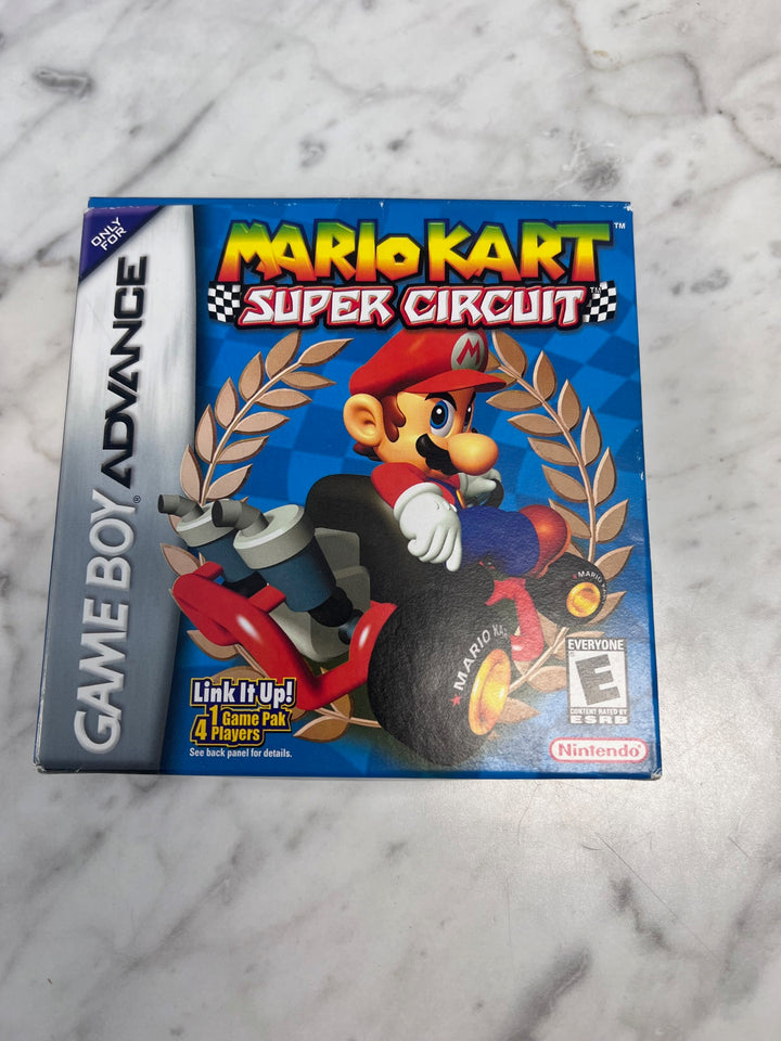 Mario Kart Super Circuit Gameboy Advance GBA Box, inserts and MANUAL ONLY  CO123125