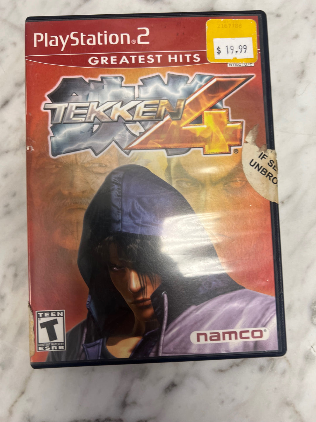 Tekken 4 for PS2 Playstation 2 CASE ONLY CO112724