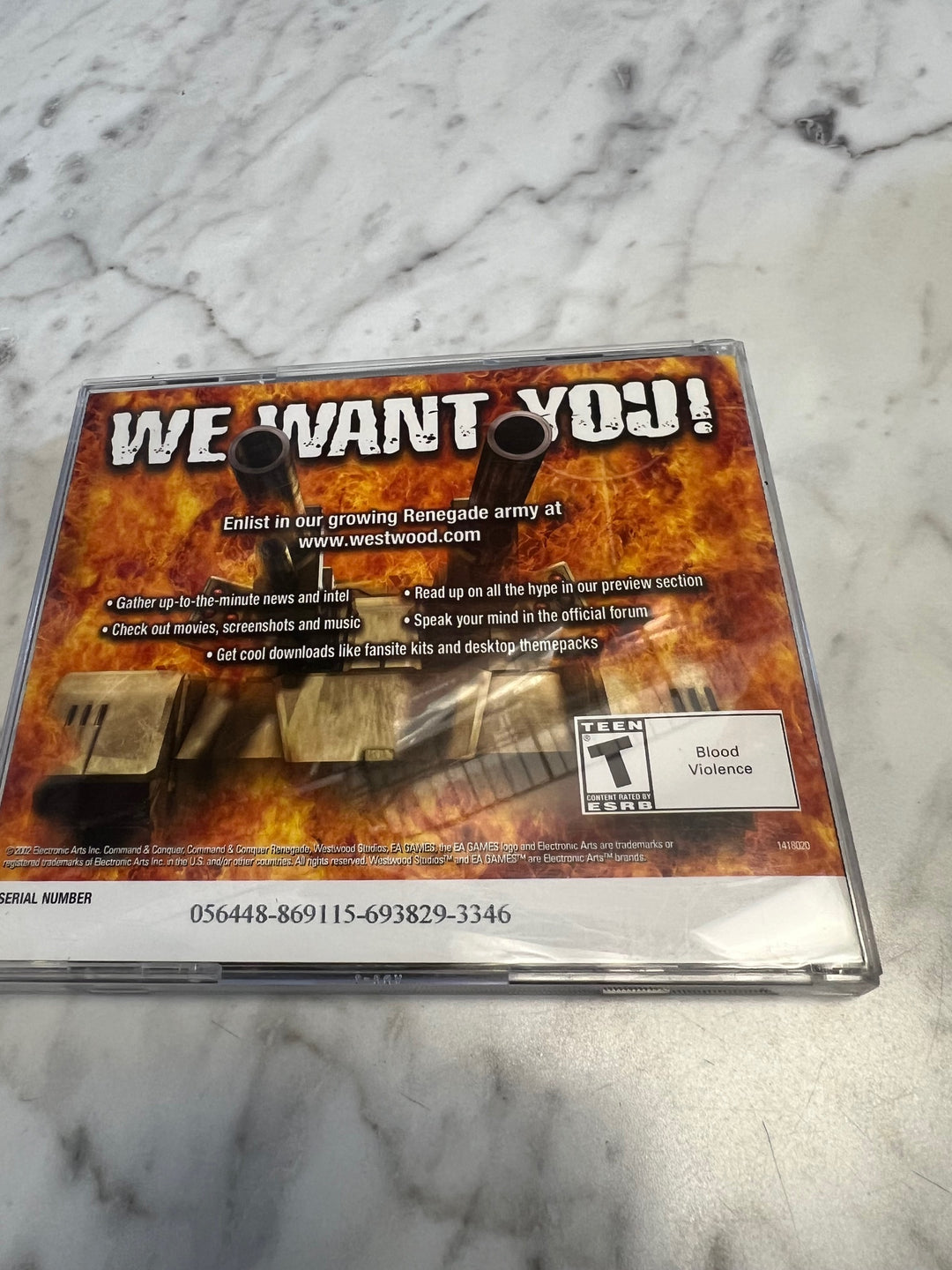 Command & Conquer Renegade for Windows PC CD-ROM PC62025