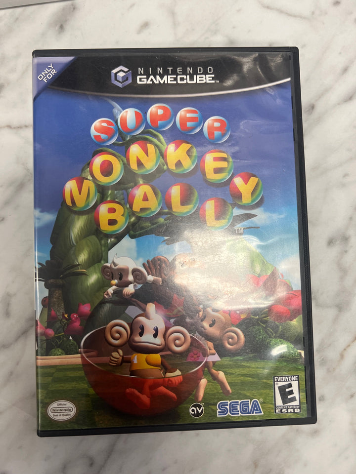 Super Monkey Ball Nintendo Gamecube CASE AND MANUAL ONLY    CO112724