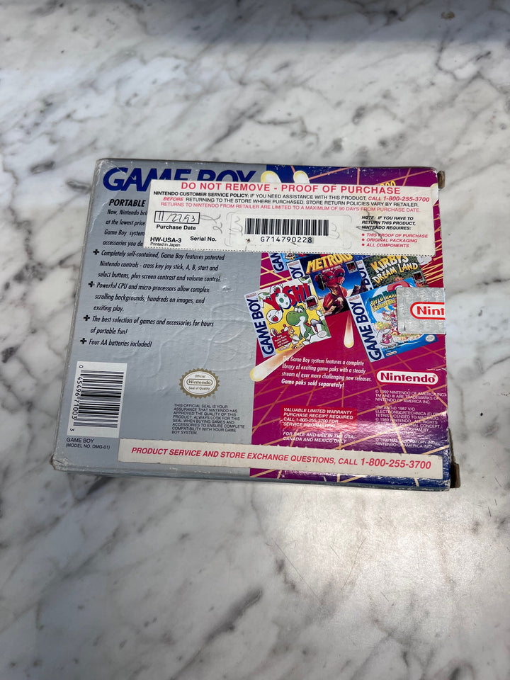 Nintendo Game Boy Gameboy Original Box ONLY NO CONSOLE OR INSERTS CO123125