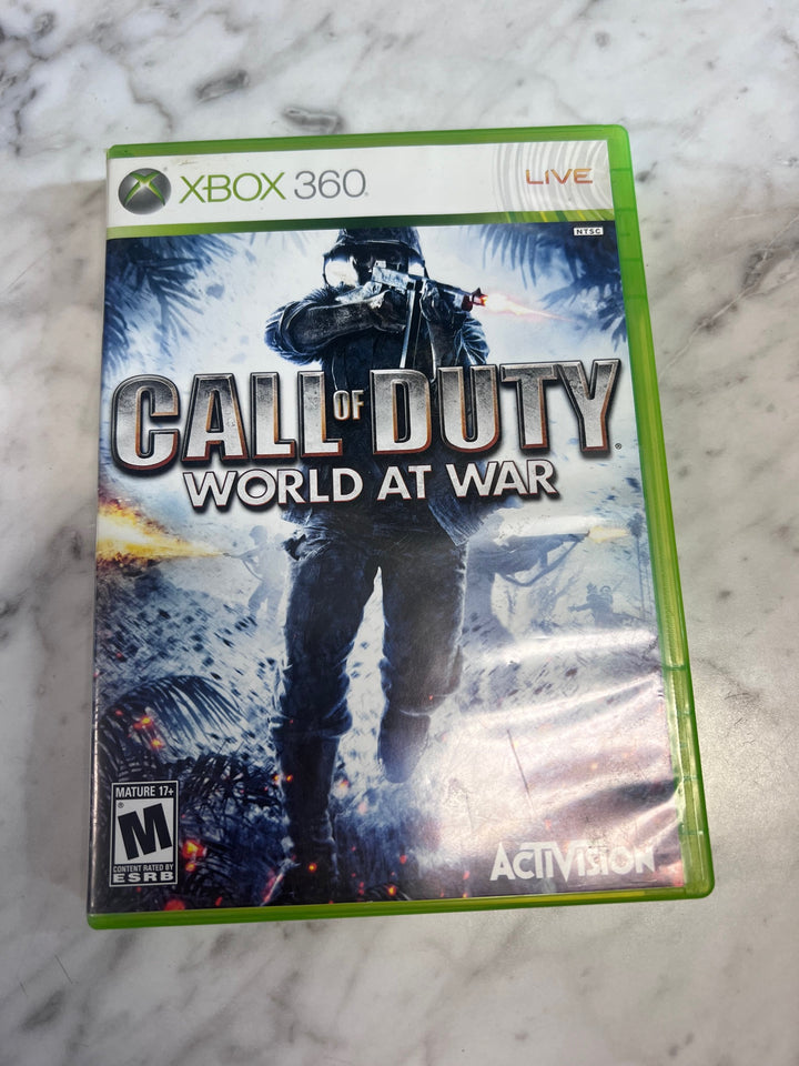 Call of Duty World at War Xbox 360 CASE AND MANUAL ONLY CO123125