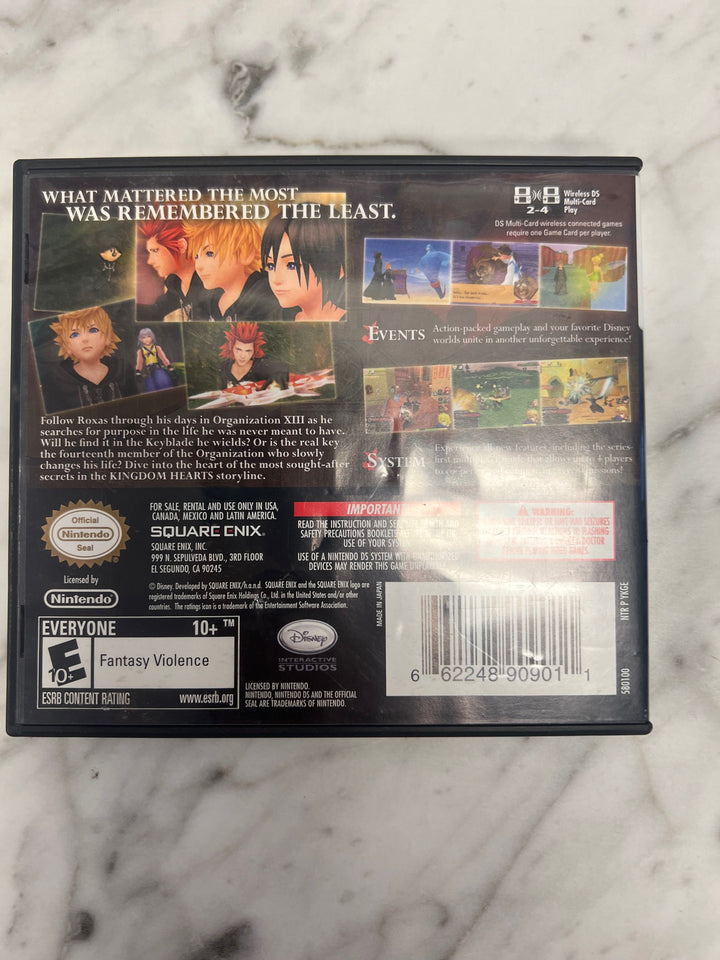 Kingdom Hearts 358/2 Days for Nintendo DS CASE AND MANUAL ONLY    CO112724