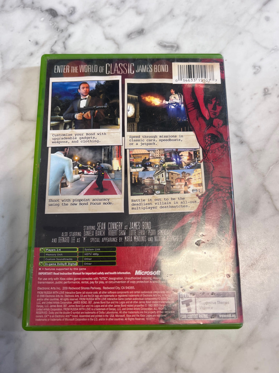 007 From Russia with Love Original Xbox CASE AND MANUAL ONLY CO123125