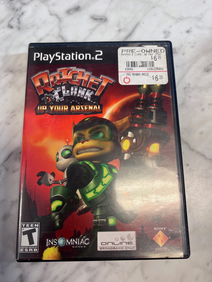 Ratchet and Clank Up Your Arsenal PS2 Playstation 2 CASE ONLY CO123125