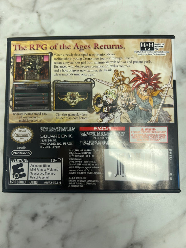 Chrono Trigger for Nintendo DS CASE AND MANUAL ONLY WITH MAP  CO112724