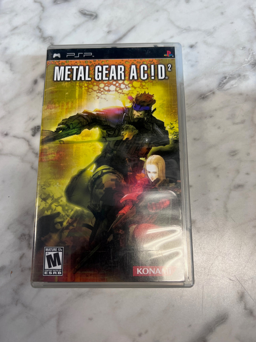 Metal Gear Acid 2 PSP Playstation Portable CASE & MANUAL ONLY CO123125