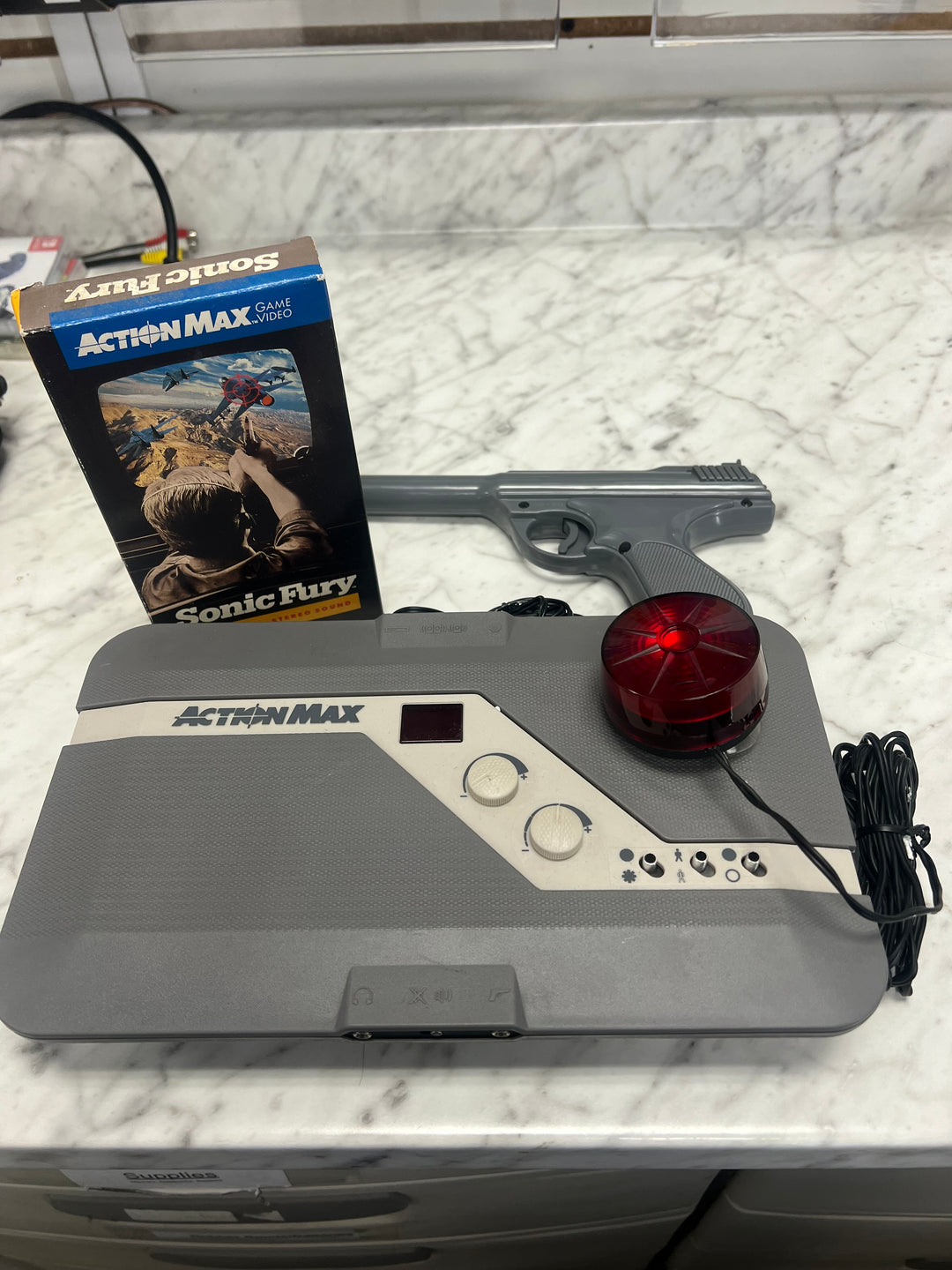 Action Max Console Untested Action Max Video Game System Complete in Box - Sonic Fury VHS ...
