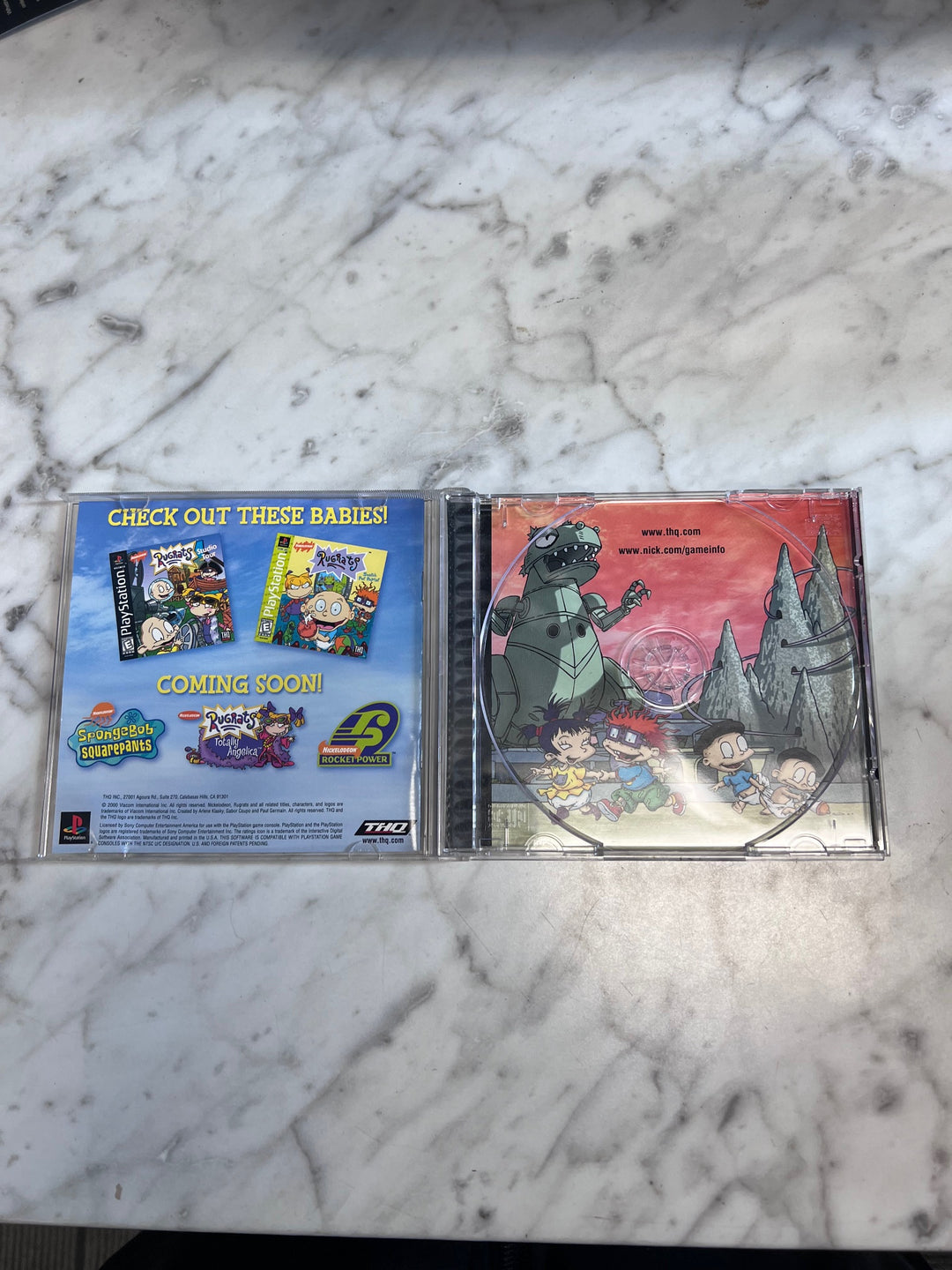 Rugrats in Paris the Movie PS1 Playstation Case & Manual ONLY CO123125