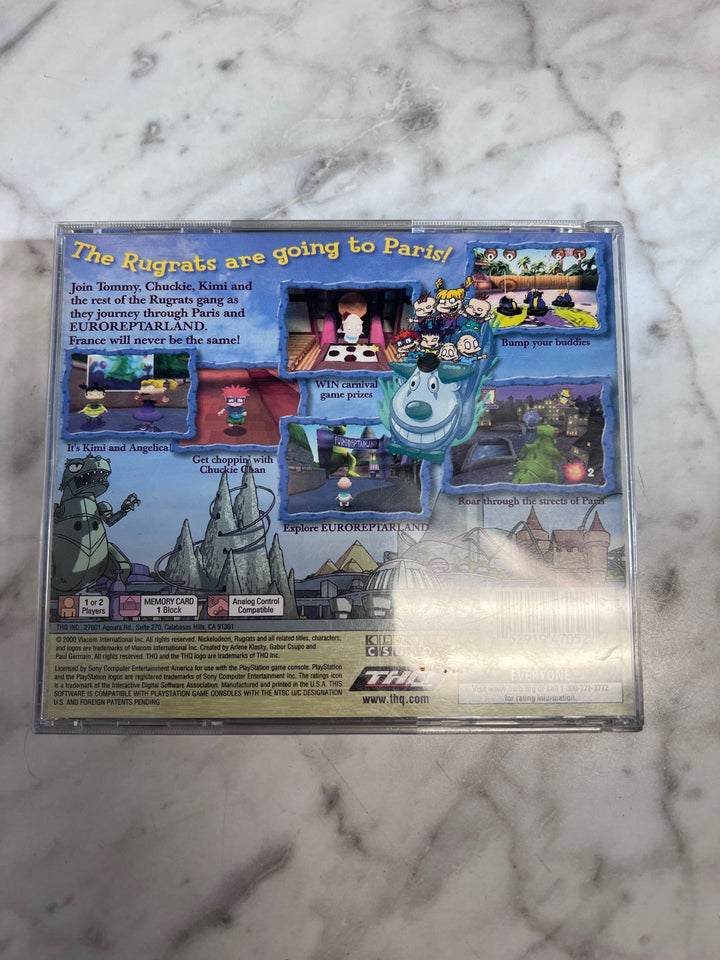 Rugrats in Paris the Movie PS1 Playstation Case & Manual ONLY CO123125