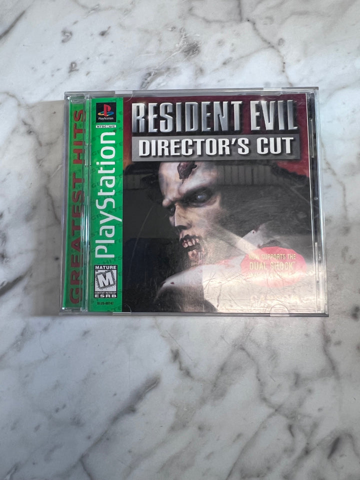 Resident Evil Director's Cut PS1 Playstation Case & Manual ONLY CO123125