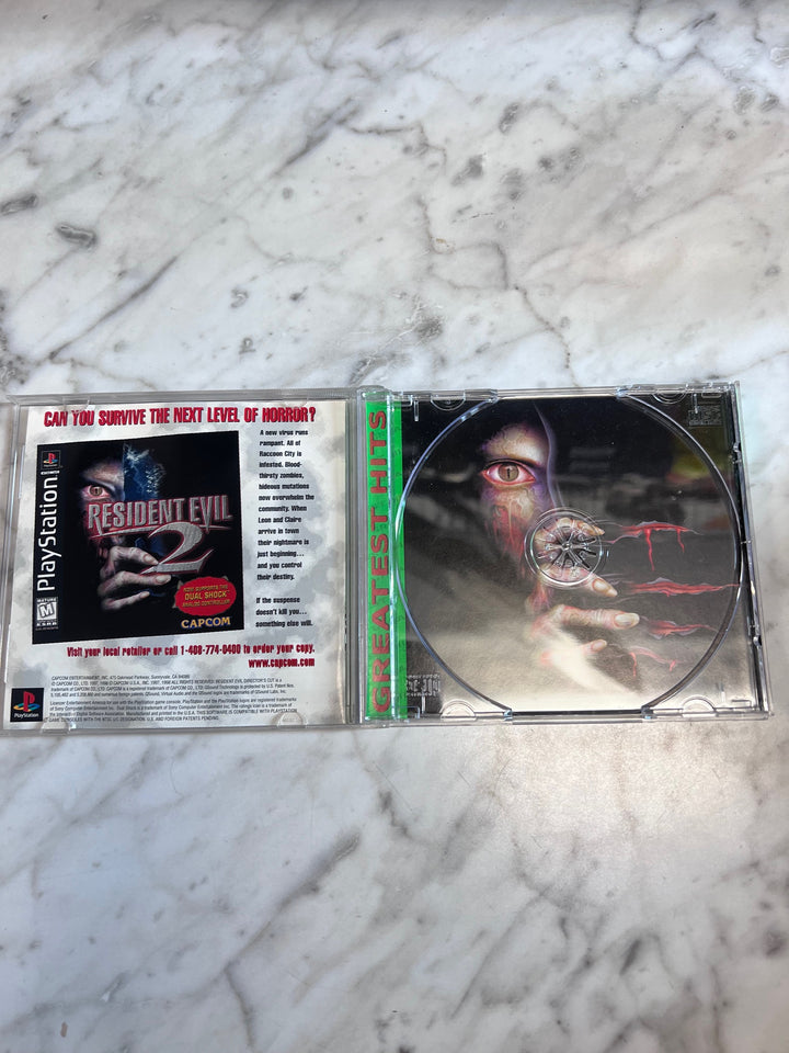 Resident Evil Director's Cut PS1 Playstation Case & Manual ONLY CO123125