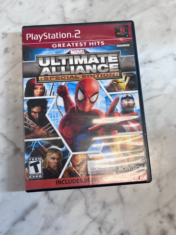 Marvel Ultimate Alliance Special Edition PS2 Playstation 2 Case & Manual ONLY CO123125