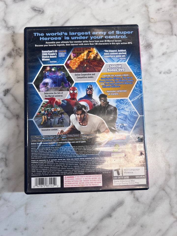 Marvel Ultimate Alliance Special Edition PS2 Playstation 2 Case & Manual ONLY CO123125