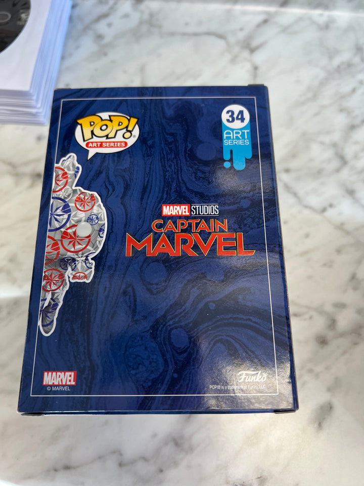 Funko POP! Artist Series: Marvel Patriotic Age -Captain Marvel #34