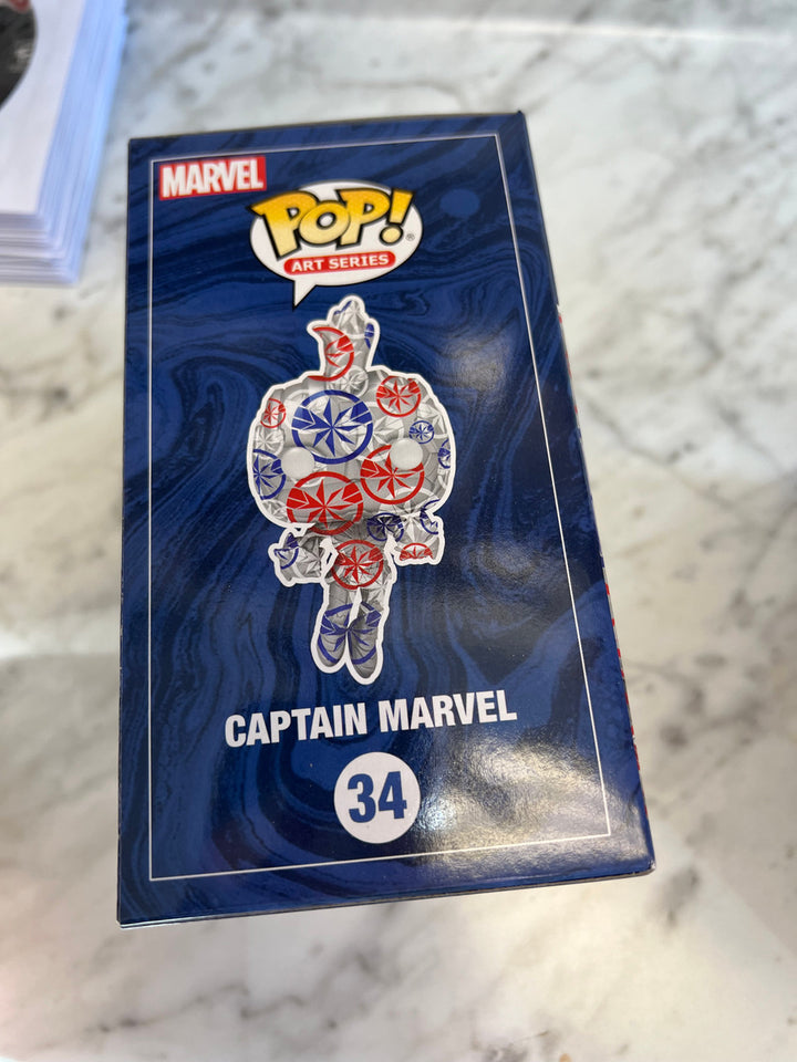 Funko POP! Artist Series: Marvel Patriotic Age -Captain Marvel #34