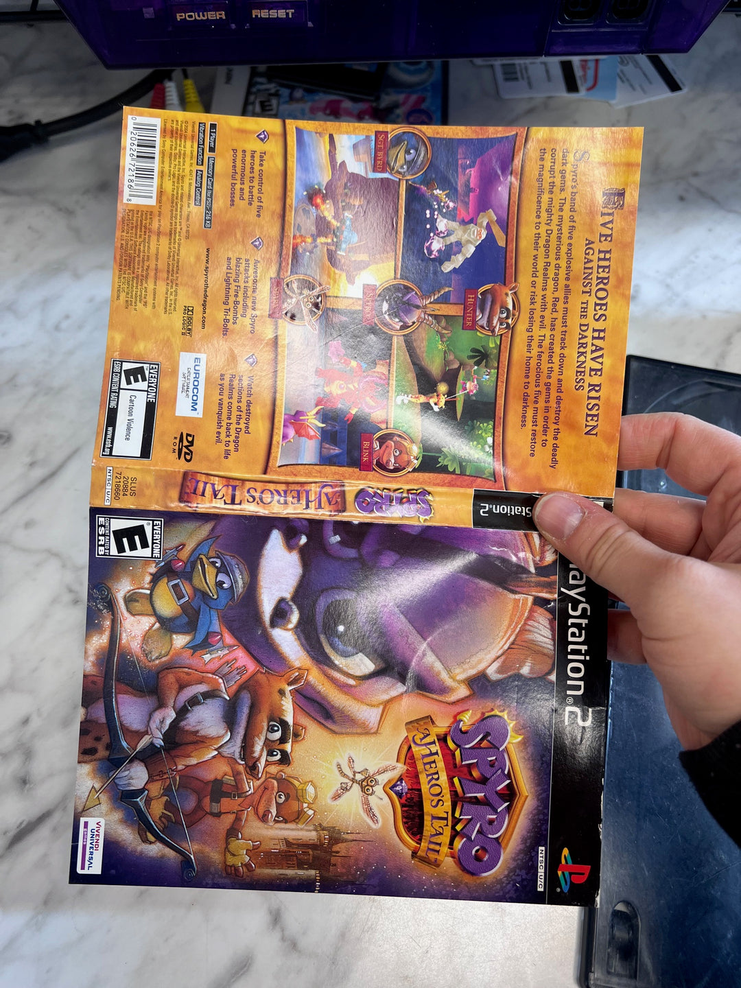 Spyro A Hero's Tail PS2 Playstation 2 Case ONLY CO123125