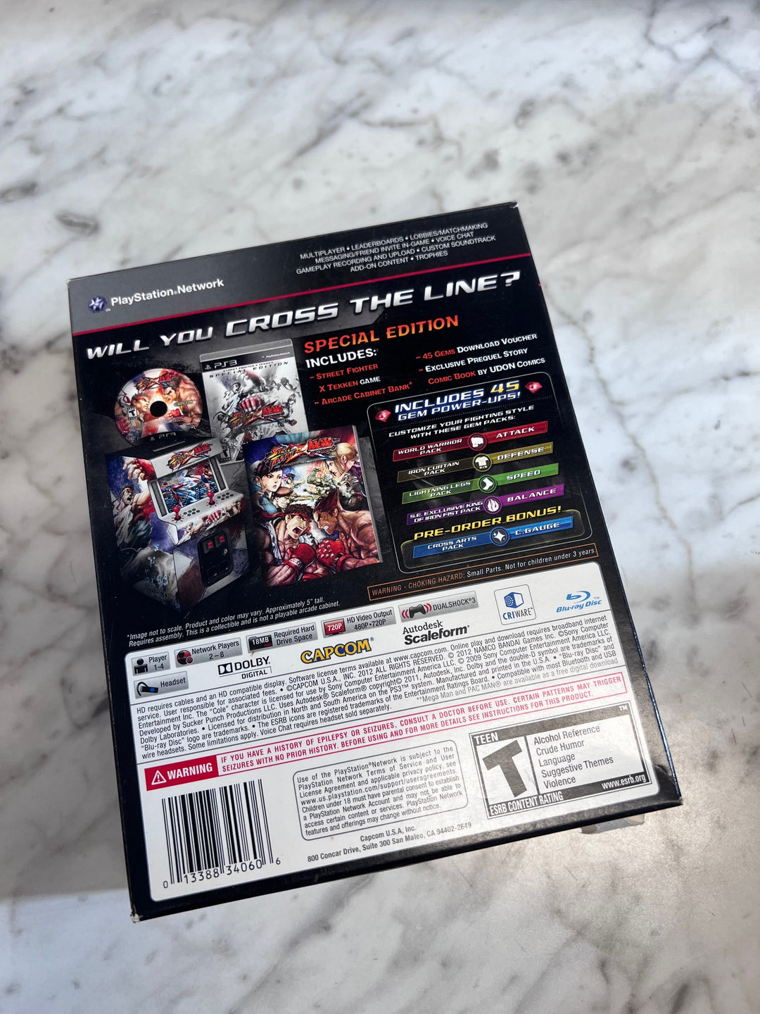 Street Fighter X Tekken Special Edition PS3 Playstation 3 Outer Box ONLY CO123125