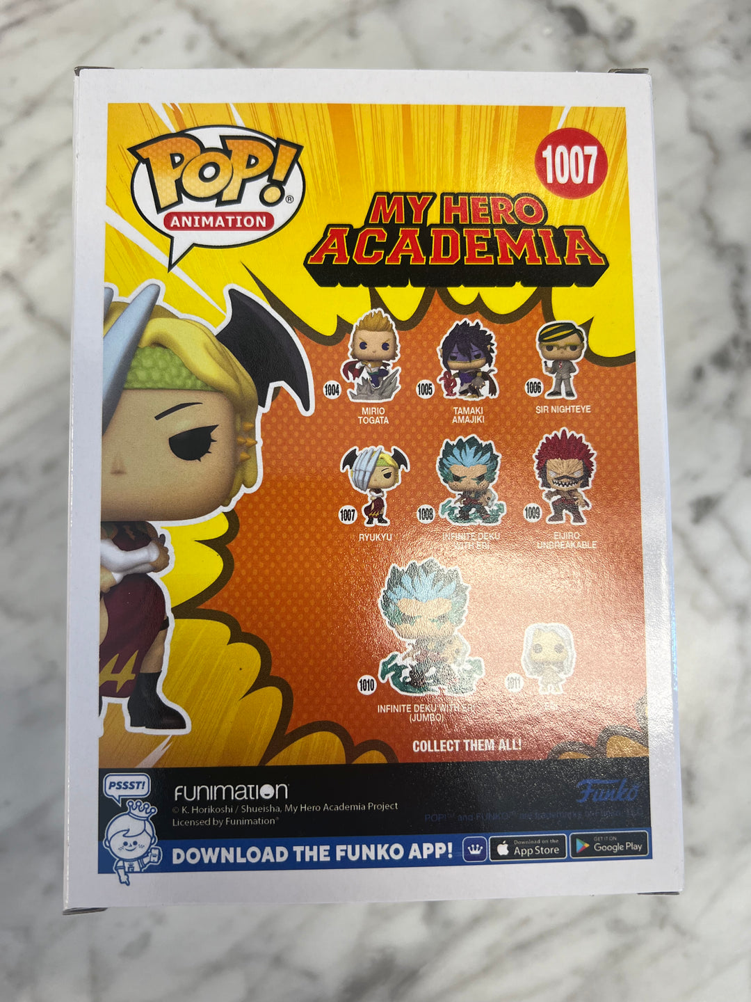 FUNKO POP RYUKYU 1007 MY HERO ACADEMIA POP ANIMATION  FP9224