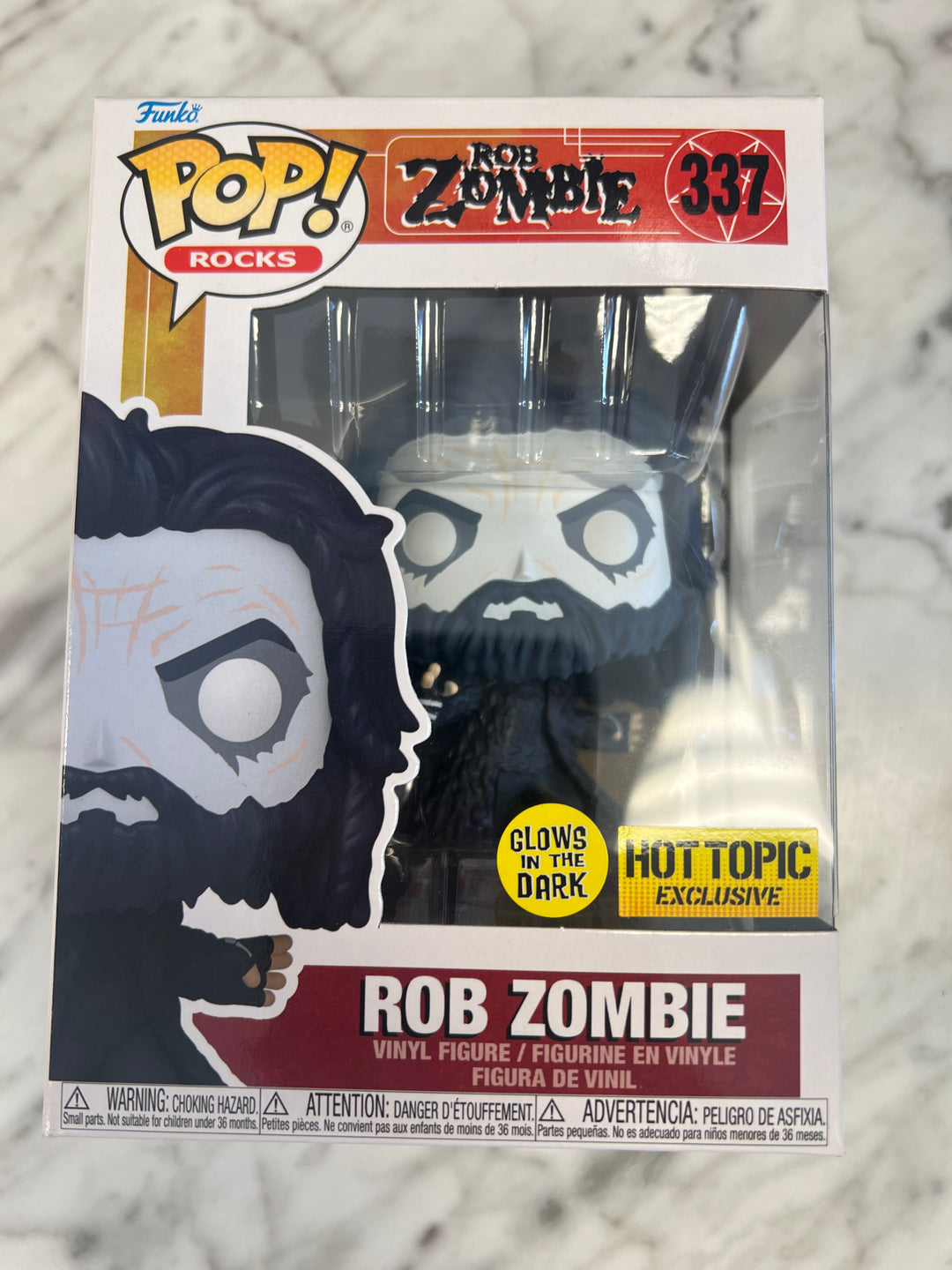 Funko Pop! Ricks - Rob Zombie #337 Glow GITD Hot Topic Exclusive FP9224