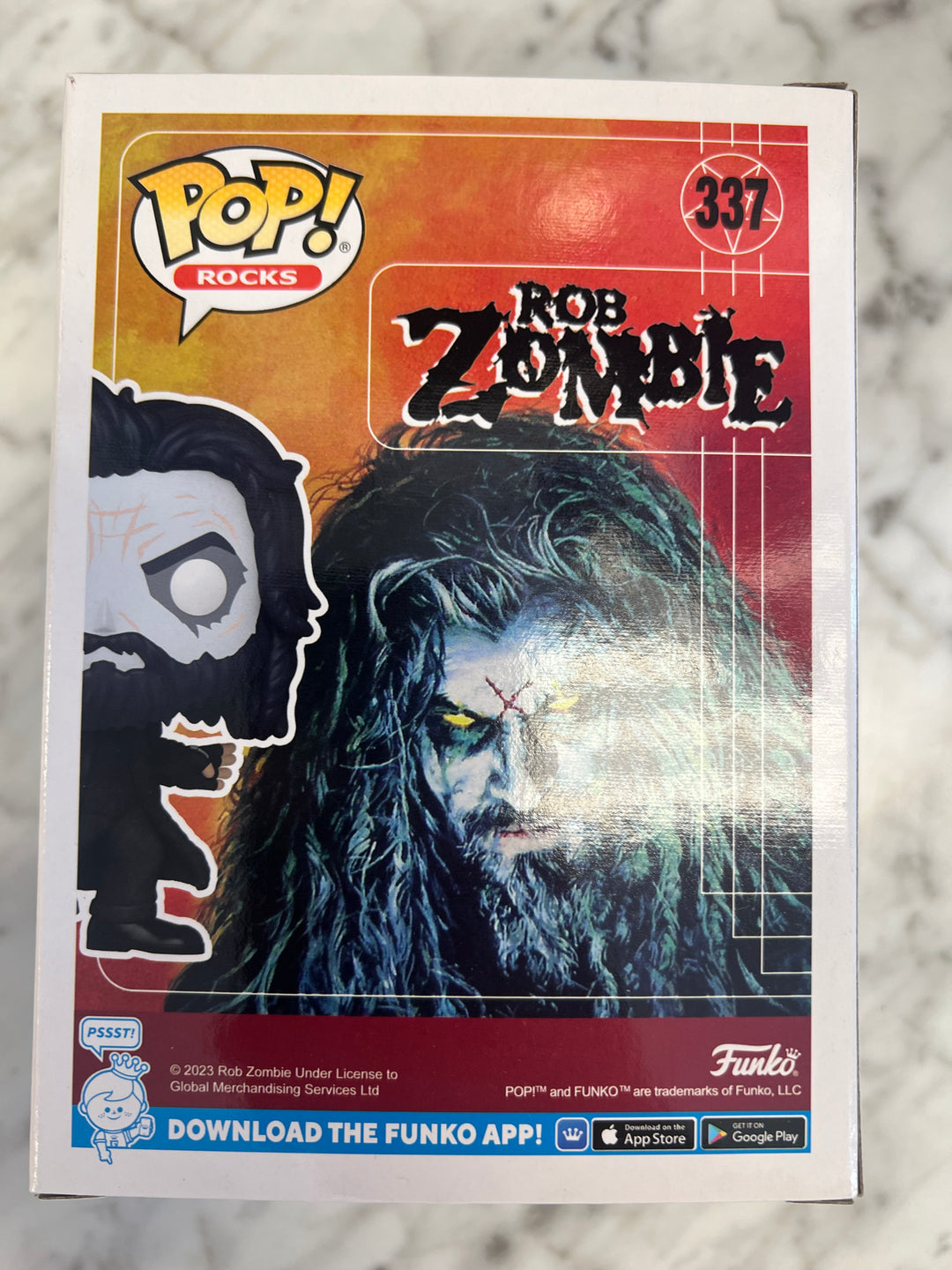 Funko Pop! Ricks - Rob Zombie #337 Glow GITD Hot Topic Exclusive FP9224