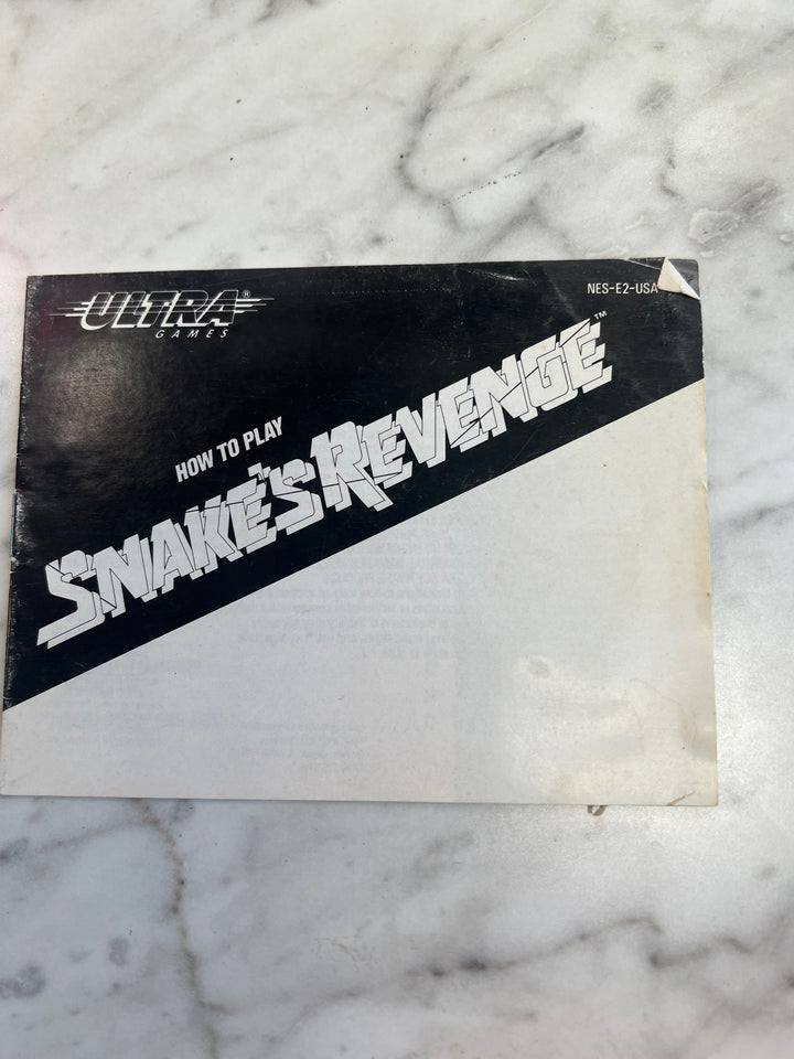 Snake's Revenge for Original Nintendo NES MANUAL ONLY   D12124