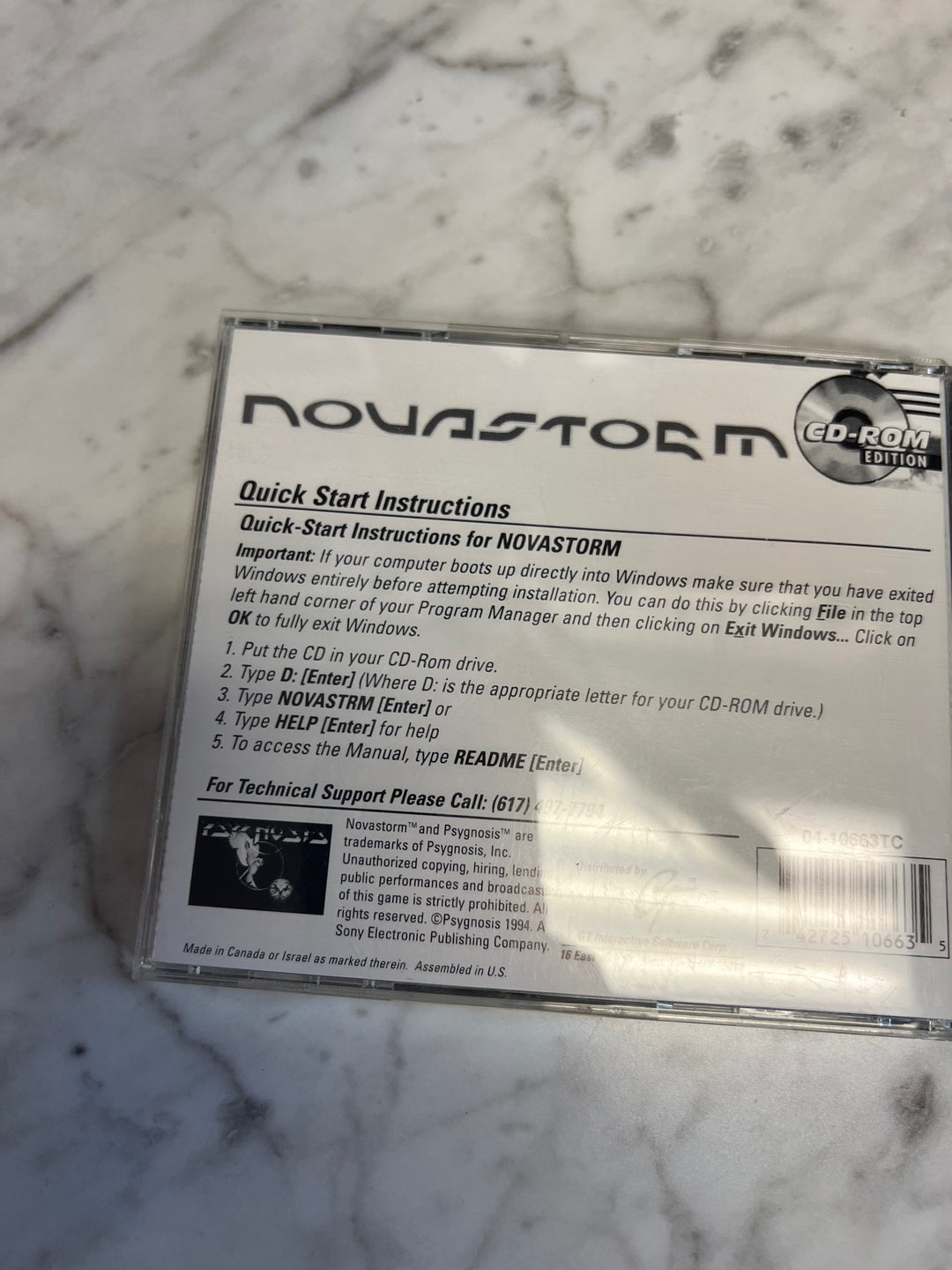 Psygnosis Nova Storm for Windows PC PC62025