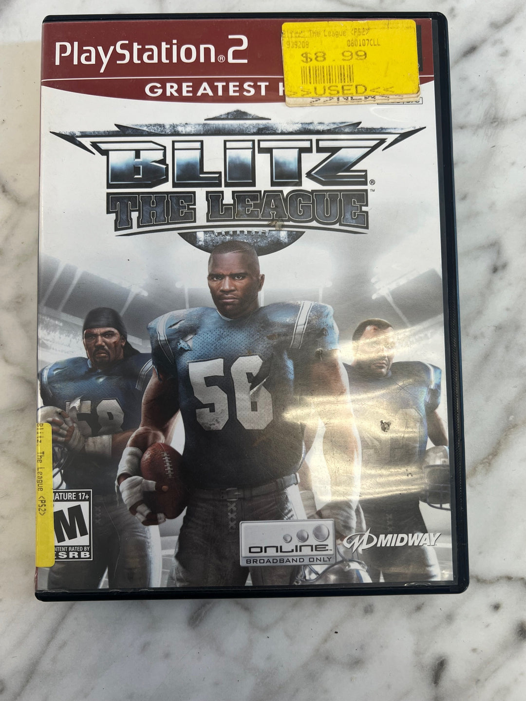 NFL Blitz the League PS2 Playstation 2 Case and Manual ONLY D12124