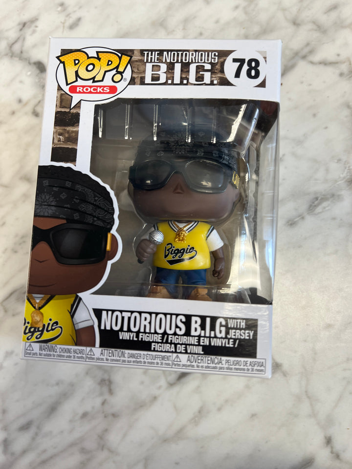 Funko Pop! Rocks The Notorious B.I.G w/Jersey Vinyl Figure #78 FP61924