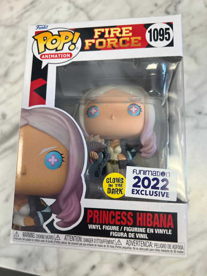 Funko Pop Fire Force Princess Hibana #1095 GITD 2022 Funimation Exclusive  FP9224