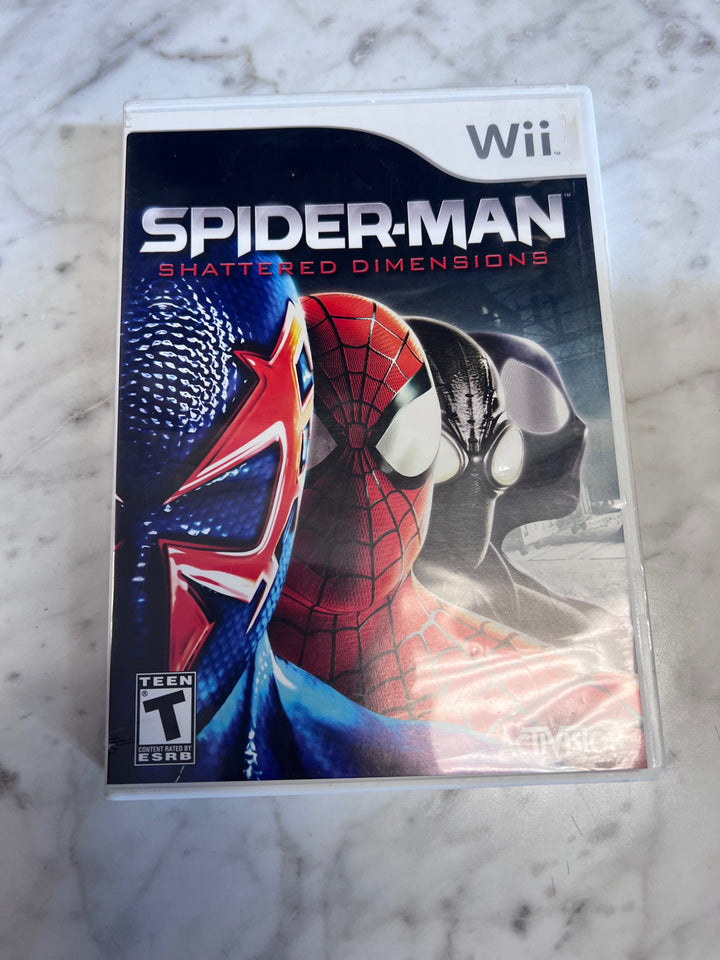 Spiderman Shattered Dimensions Nintendo Wii Case and Manual ONLY CO91725