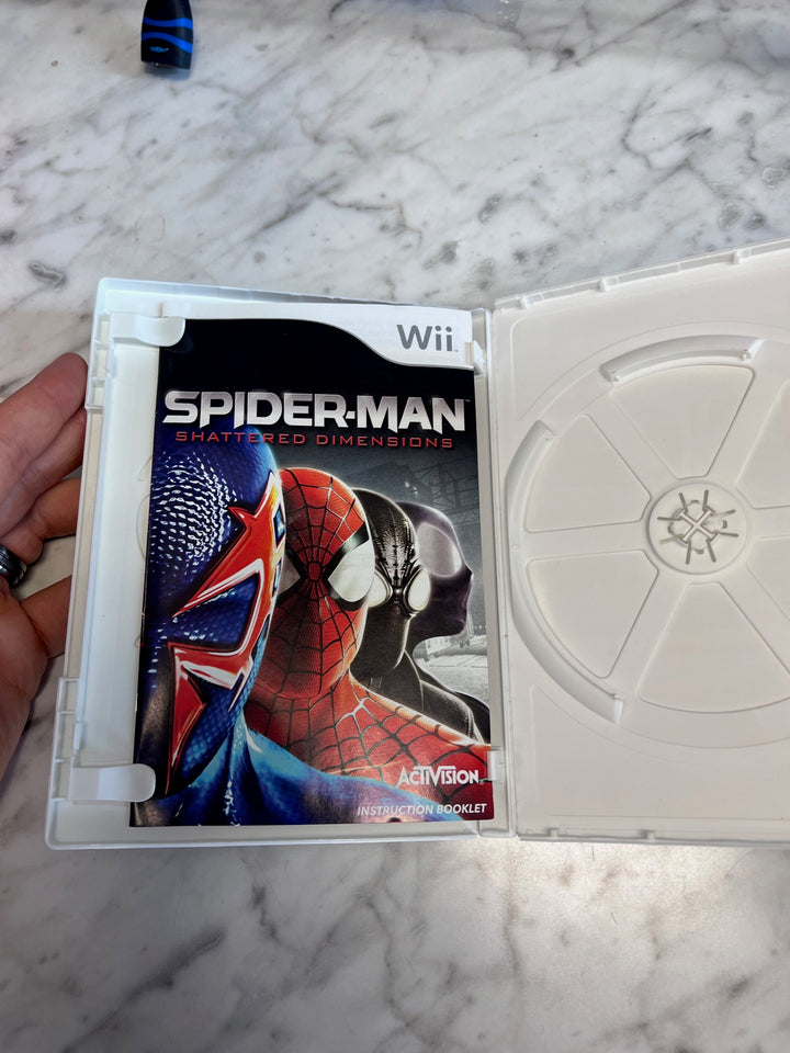 Spiderman Shattered Dimensions Nintendo Wii Case and Manual ONLY CO91725