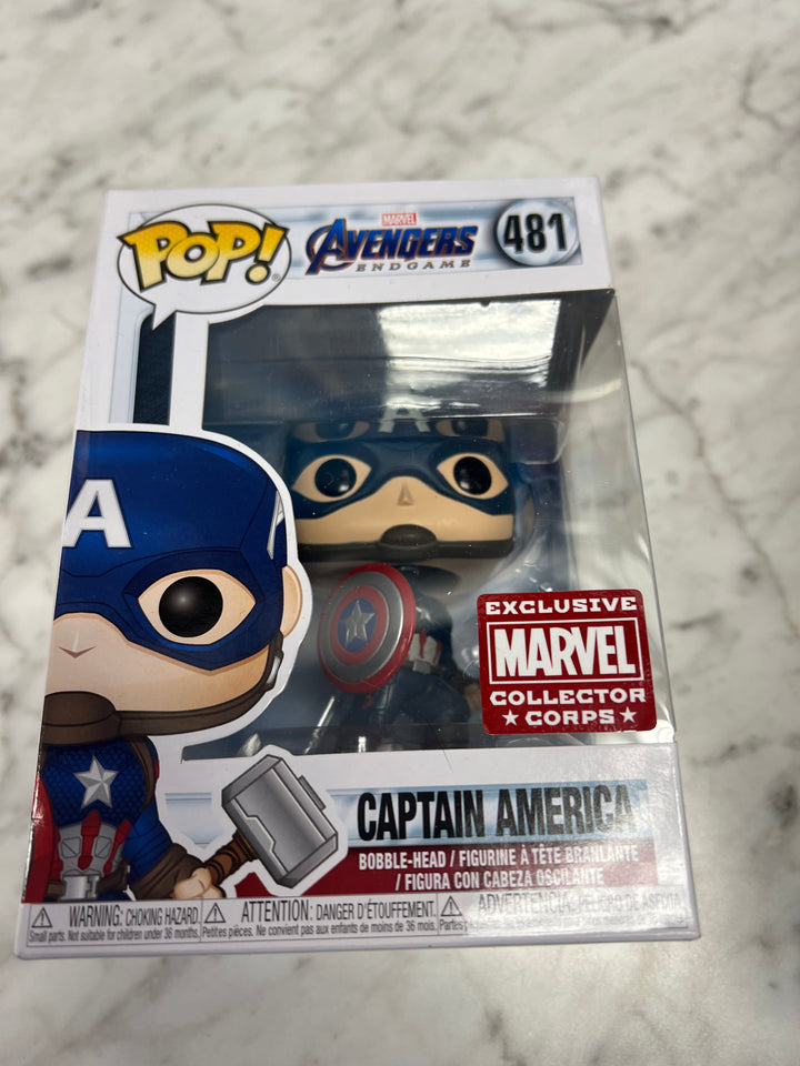 Funko Pop! Marvel Avengers Endgame Captain America 481 Marvel Collector Corps FP61924